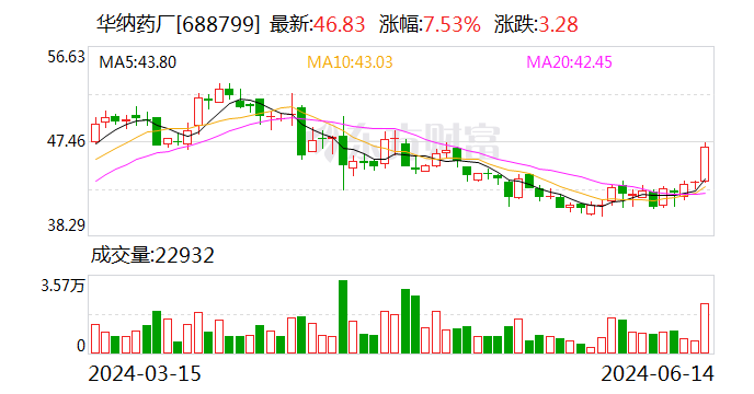 华纳药厂：拟向特定对象增发募资不超过5亿元