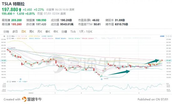 特斯拉Q2销量即将出炉！股价自低点已反弹超40%，有大行高喊：还能再涨50%！  第5张