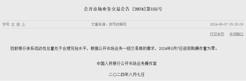 央行公告：操作量为零！专家这样看  第1张