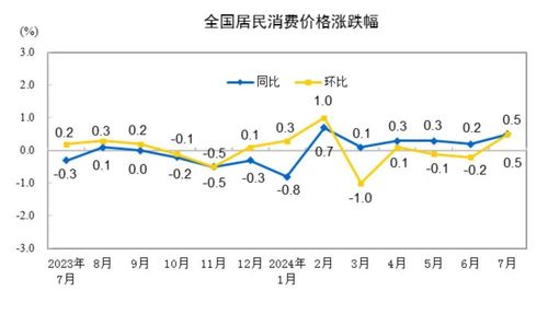 国家统计局：7月份居民消费价格上涨0.5%  第1张