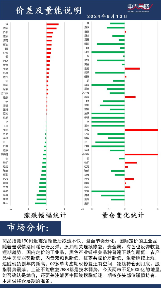 中天策略:8月13日市场分析