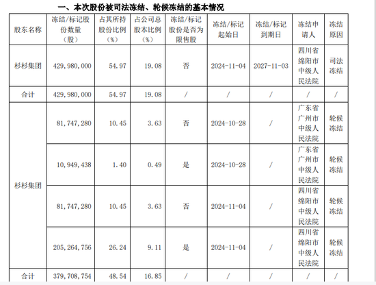 刚刚“卖掉”一家A股！杉杉系又有司法冻结  第1张